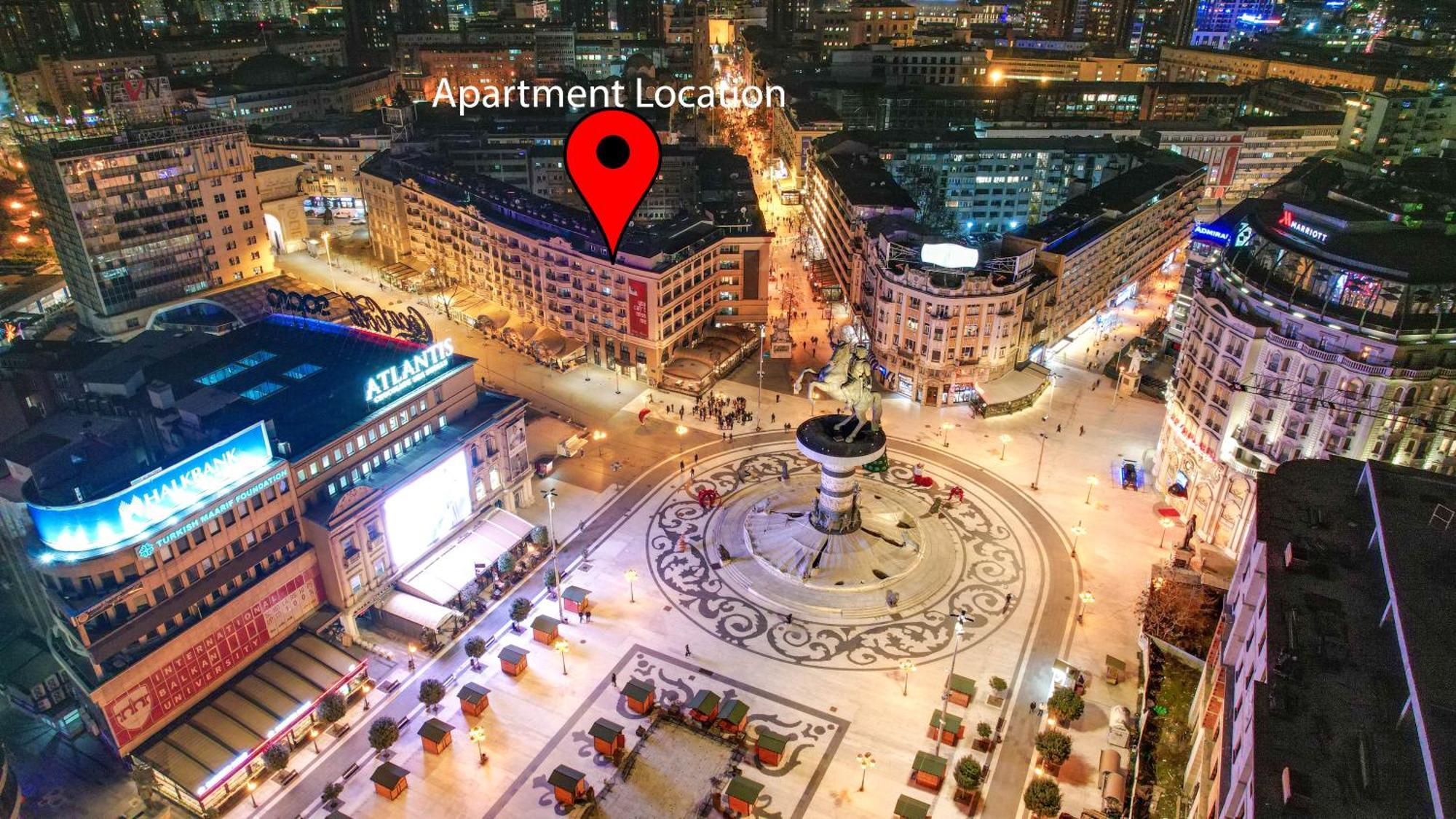 Central Apartments Скопье Экстерьер фото